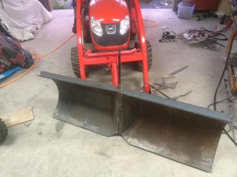 72" V blade snow plow project for Kioti CS2410 My Tractor Forum